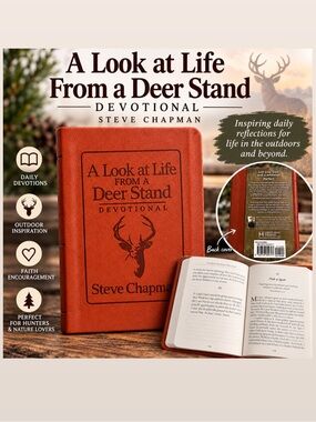 A Look at Life From a Deer Stand Devotional - Orange Faux Leather